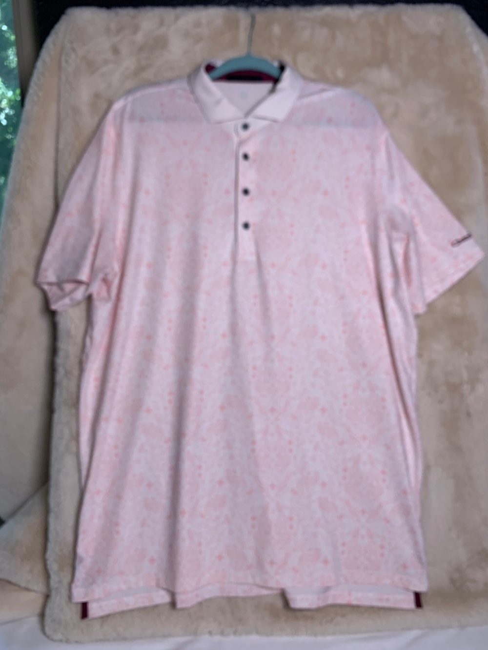 Greyson Pink XL golf polo shirt - chambers Bay